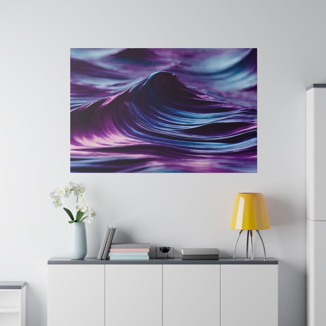 Purple Ocean Waves - Matte Canvas - Canvas - g(0D·IO) - 32" x 32" (Square) - 0.75'' -