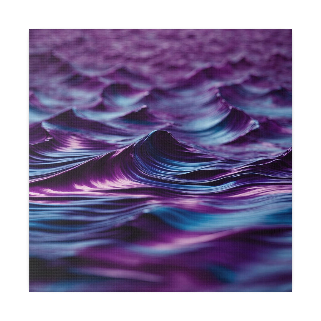 Purple Ocean Waves - Matte Canvas - Canvas - g(0D·IO) - 32" x 32" (Square) - 0.75'' -