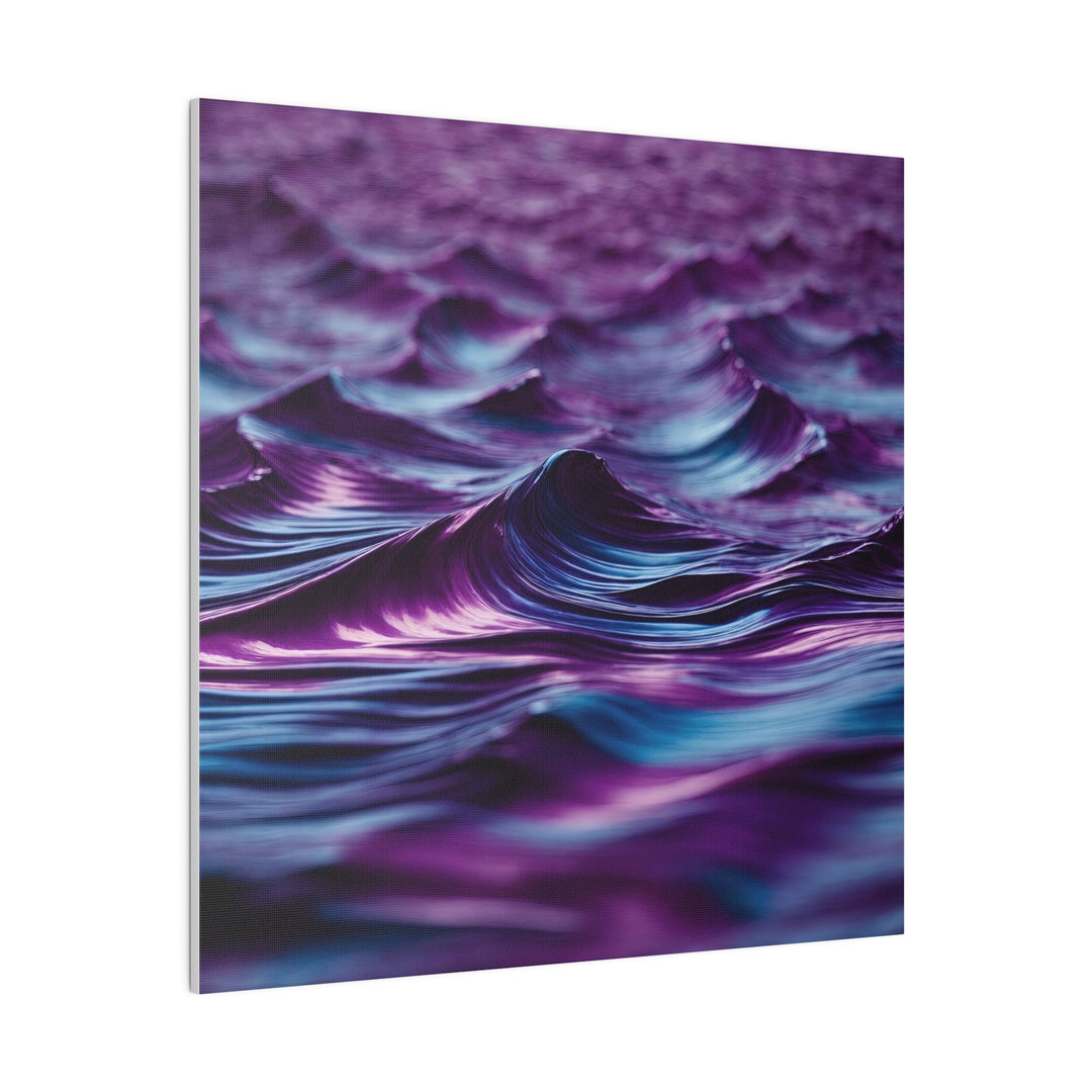 Purple Ocean Waves - Matte Canvas - Canvas - g(0D·IO) - 32" x 32" (Square) - 0.75'' -