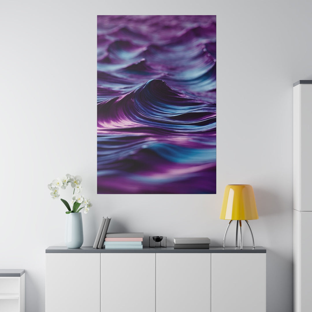 Purple Ocean Waves - Matte Canvas - Canvas - g(0D·IO) - 32" x 32" (Square) - 0.75'' -