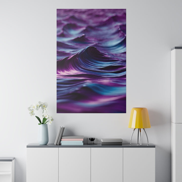Purple Ocean Waves - Matte Canvas - Canvas - g(0D·IO) - 32" x 32" (Square) - 0.75'' -