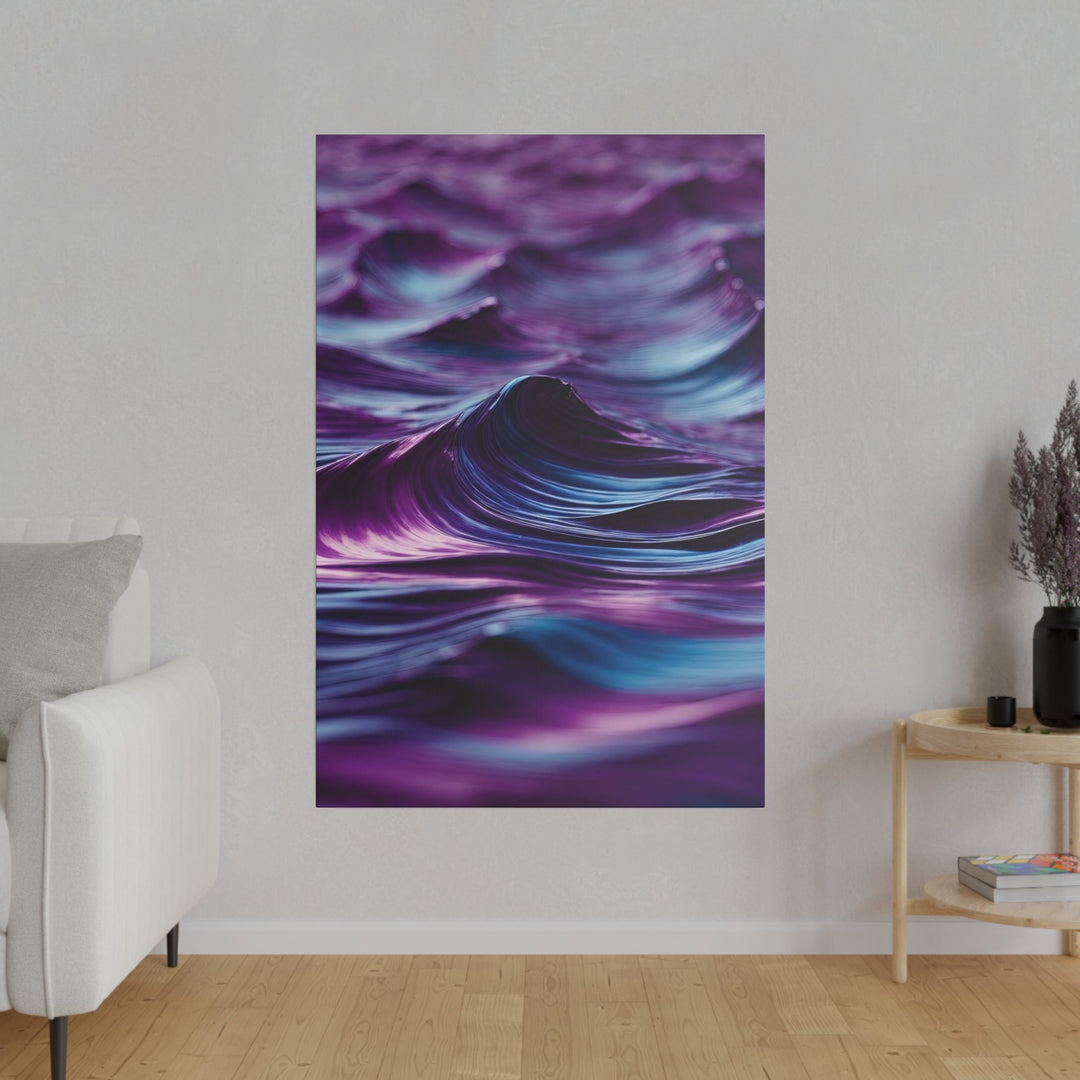 Purple Ocean Waves - Matte Canvas - Canvas - g(0D·IO) - 32" x 32" (Square) - 0.75'' -