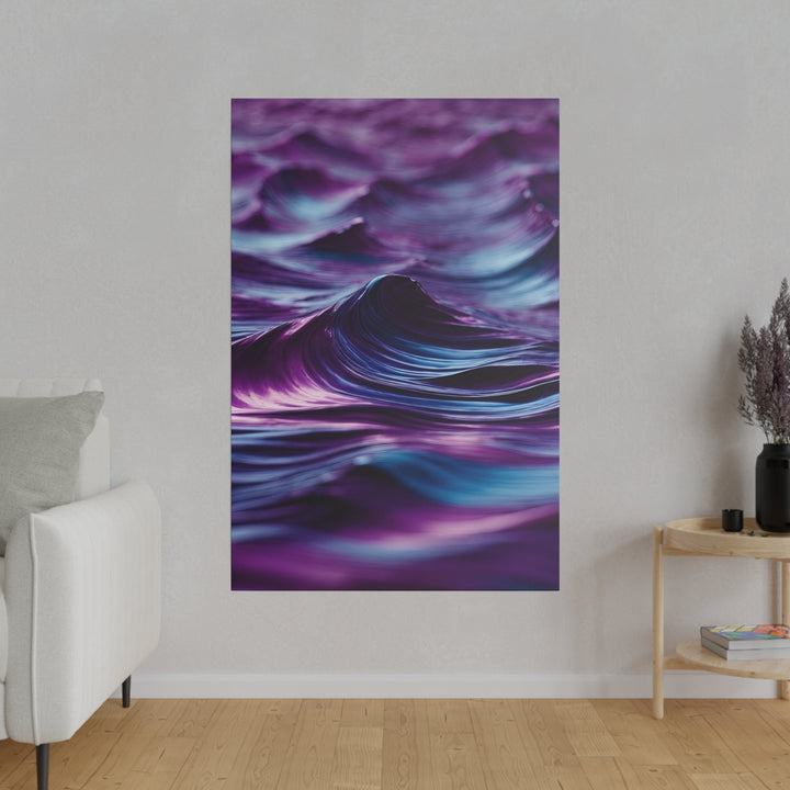 Purple Ocean Waves - Matte Canvas - Canvas - g(0D·IO) - 32" x 32" (Square) - 0.75'' -