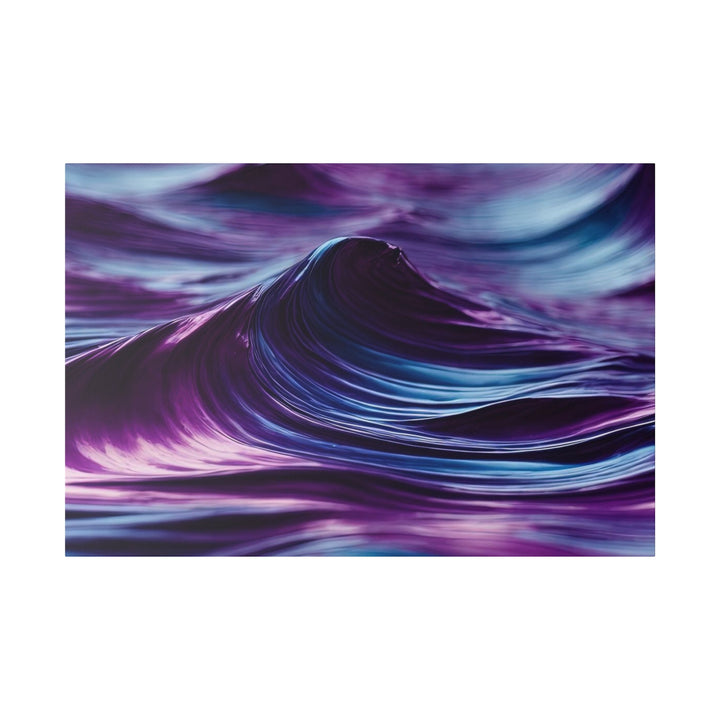 Purple Ocean Waves - Matte Canvas - Canvas - g(0D·IO) - 48″ x 32″ (Horizontal) - 0.75'' -