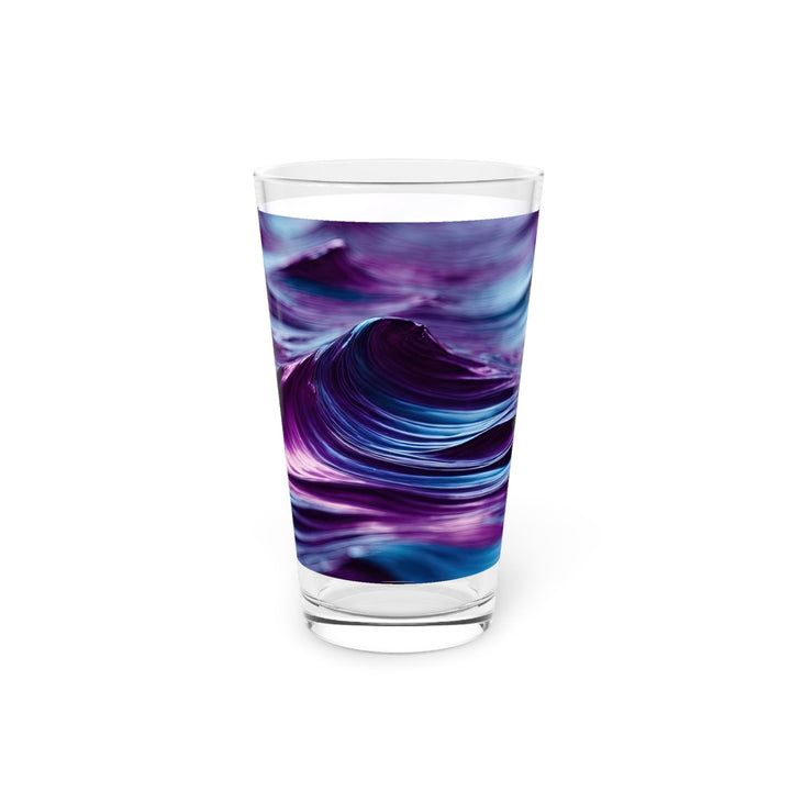 Purple Ocean Waves - Pint Glass - Mug - g(0D·IO) - 16oz - -