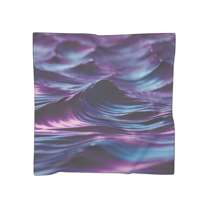 Purple Ocean Waves - Poly Scarf - Accessories - g(0D·IO) - Poly voile - 50" × 50" -