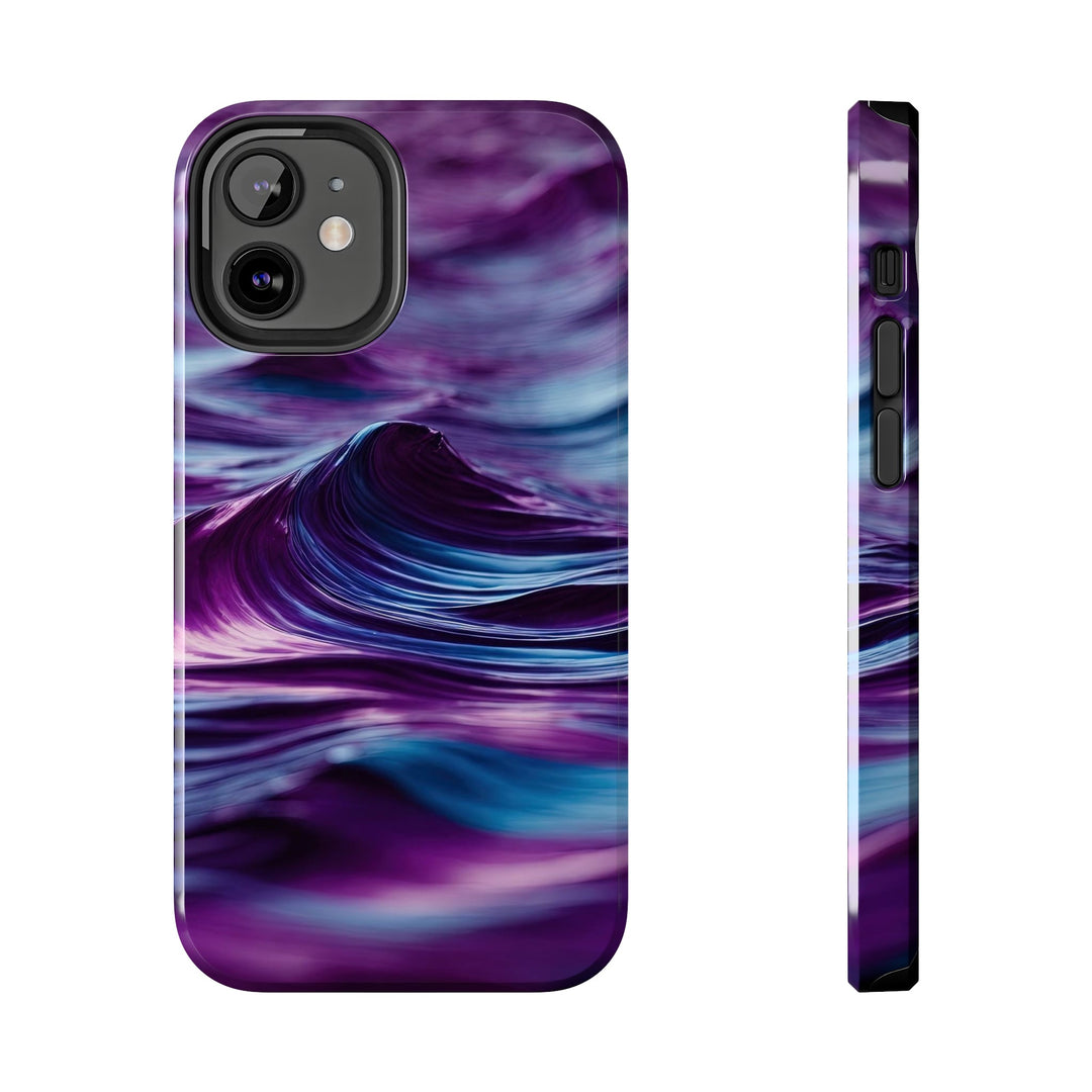 Purple Ocean Waves - Tough Phone Case - Phone Case - g(0D·IO) - iPhone 12 Mini - -