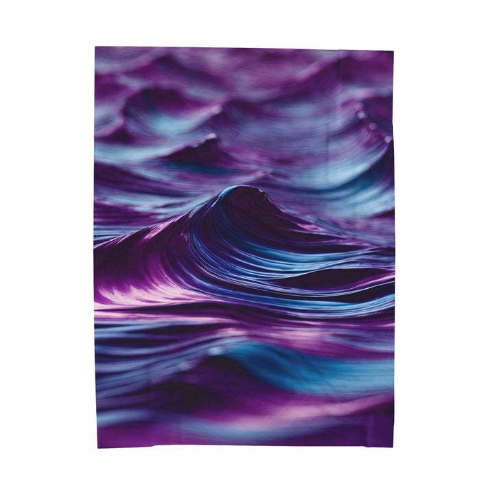 Purple Ocean Waves - Velveteen Plush Blanket - All Over Prints - g(0D·IO) - 60" × 80" - -