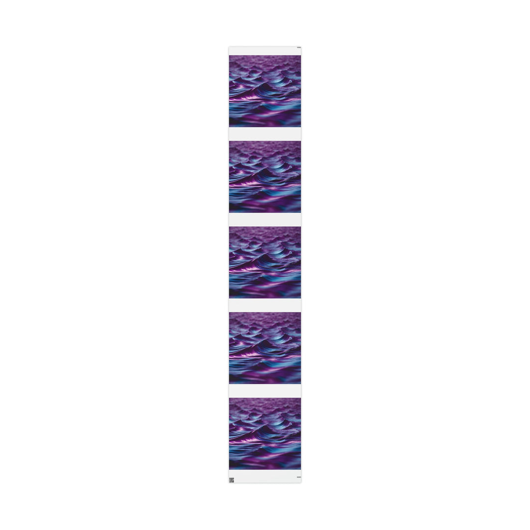 Purple Ocean Waves - Wrapping Paper - Home Decor - g(0D·IO) - 30" x 180" - Matte -