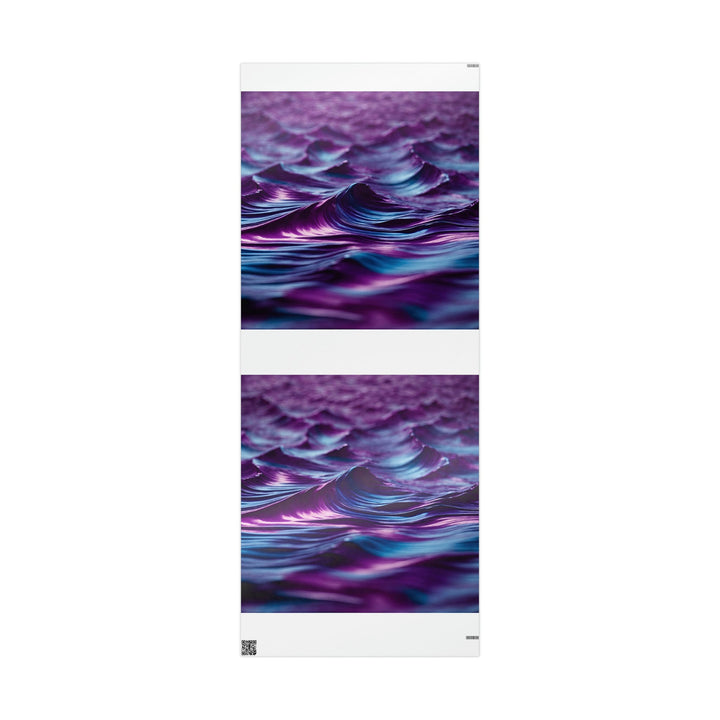 Purple Ocean Waves - Wrapping Paper - Home Decor - g(0D·IO) - 30'' x 72'' - Glossy -
