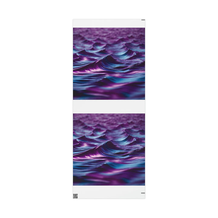 Purple Ocean Waves - Wrapping Paper - Home Decor - g(0D·IO) - 30'' x 72'' - Matte -