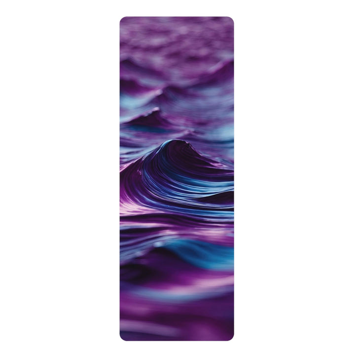 Purple Ocean Waves - Yoga Mat - Home Decor - g(0D·IO) - 24” x 68” - -