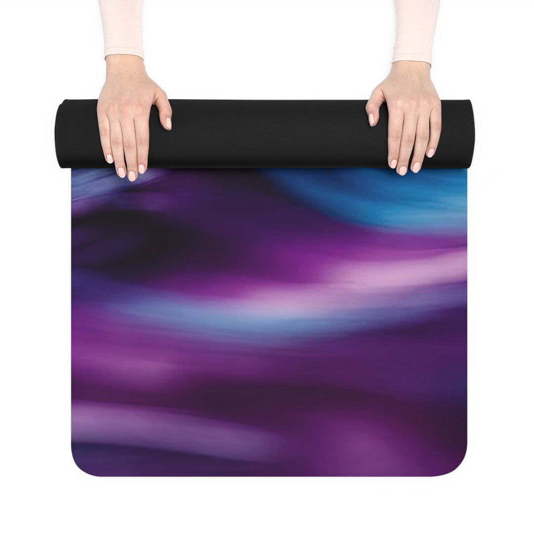 Purple Ocean Waves - Yoga Mat - Home Decor - g(0D·IO) - 24” x 68” - -