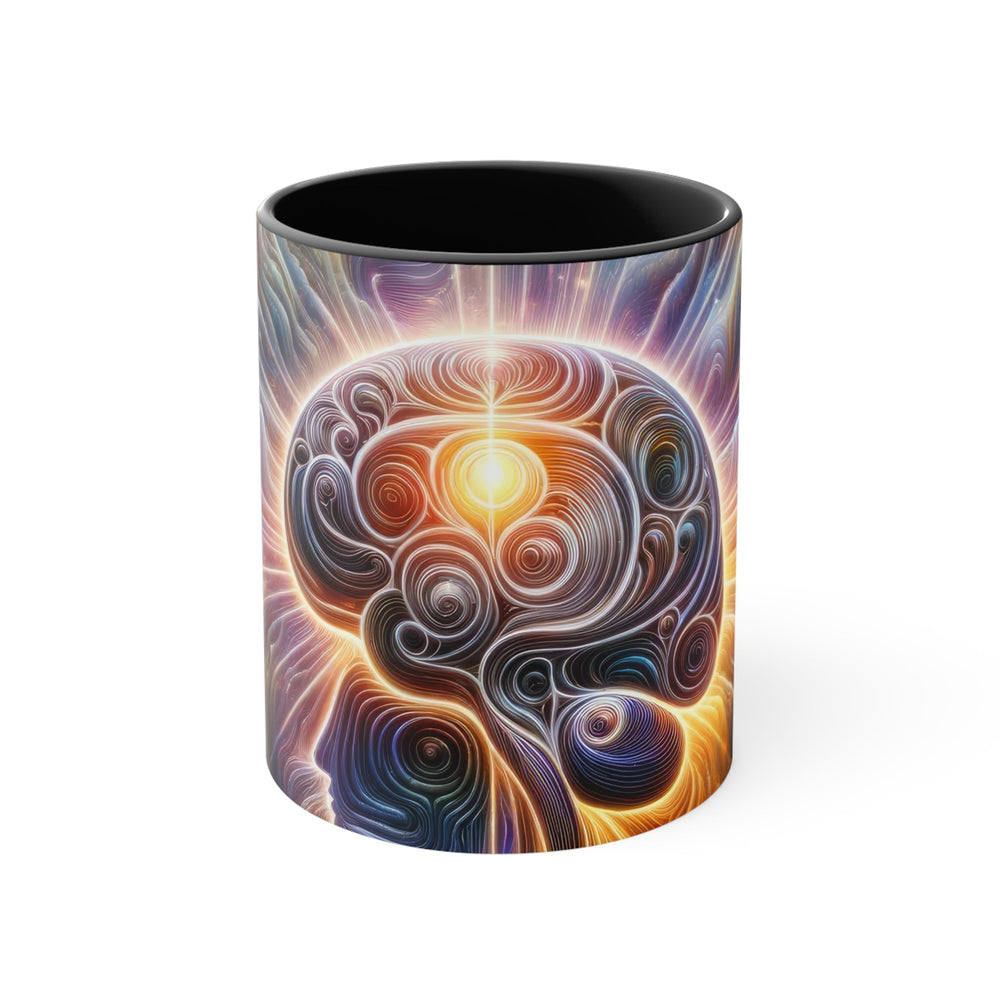 Radiant Consciousness Awakening - Accent Coffee Mug - Mug - g(0D·IO) - Black - 11oz -