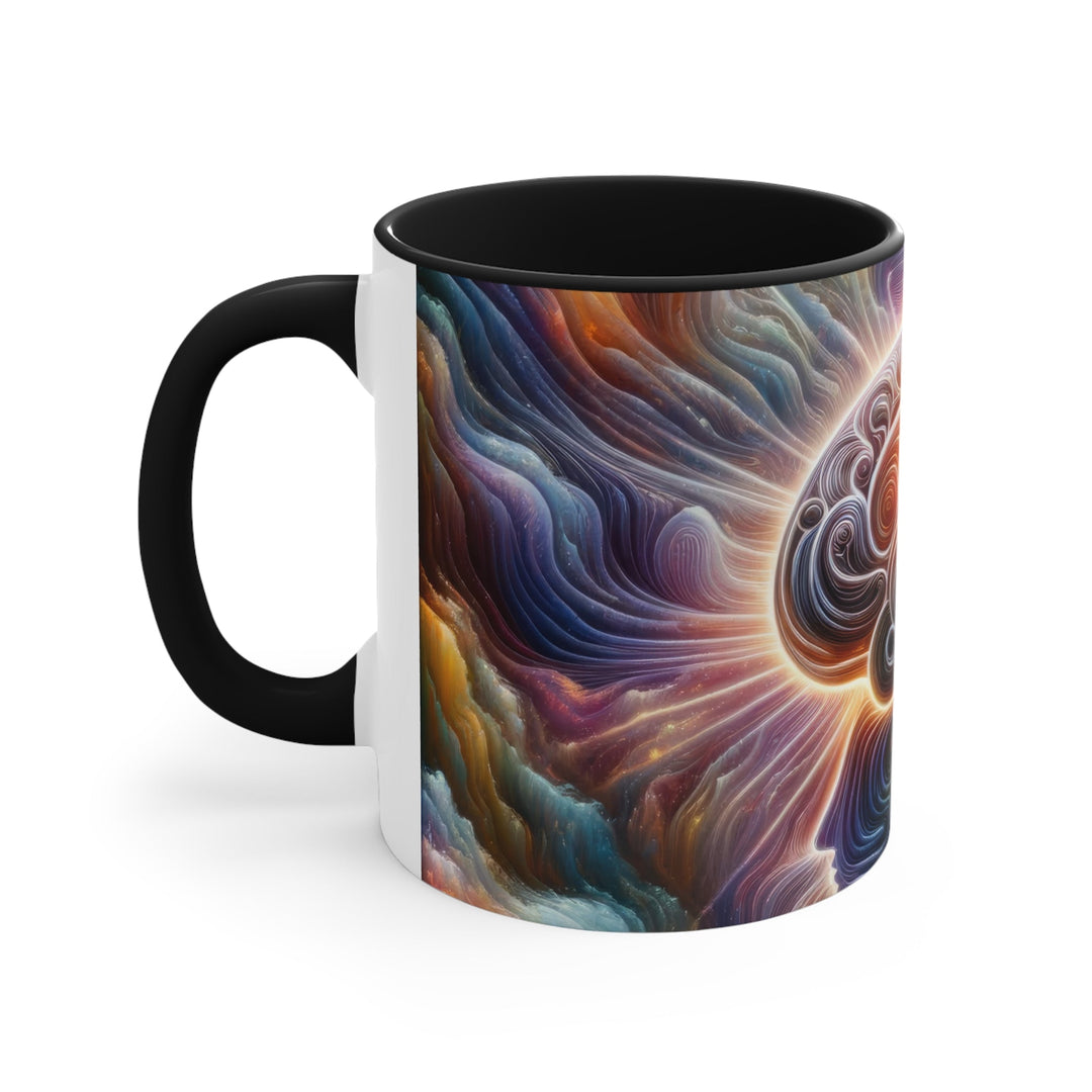 Radiant Consciousness Awakening - Accent Coffee Mug - Mug - g(0D·IO) - Pink - 11oz -
