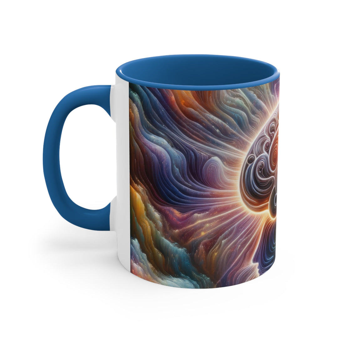 Radiant Consciousness Awakening - Accent Coffee Mug - Mug - g(0D·IO) - Pink - 11oz -