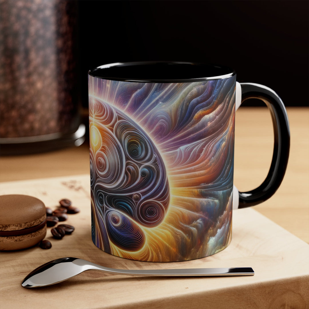 Radiant Consciousness Awakening - Accent Coffee Mug - Mug - g(0D·IO) - Pink - 11oz -
