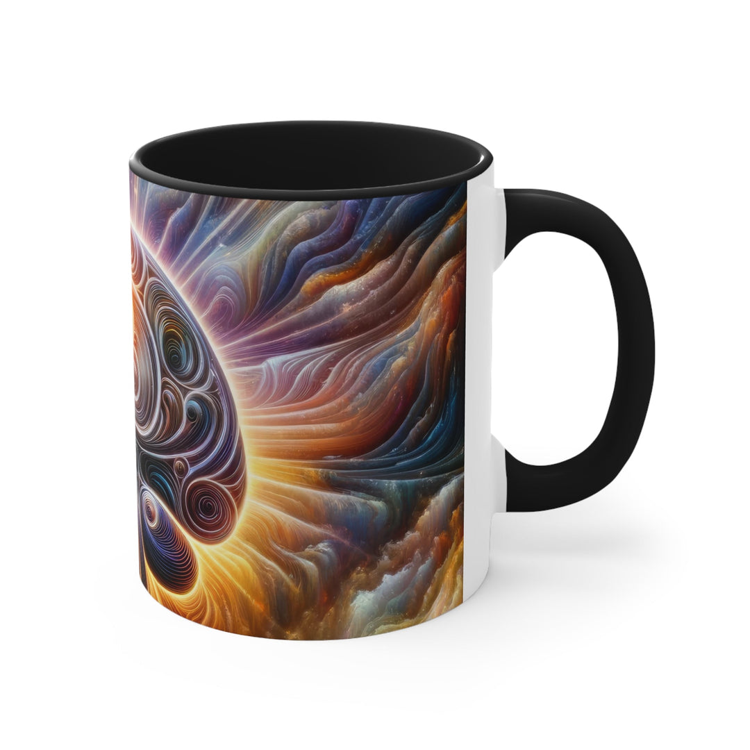 Radiant Consciousness Awakening - Accent Coffee Mug - Mug - g(0D·IO) - Pink - 11oz -