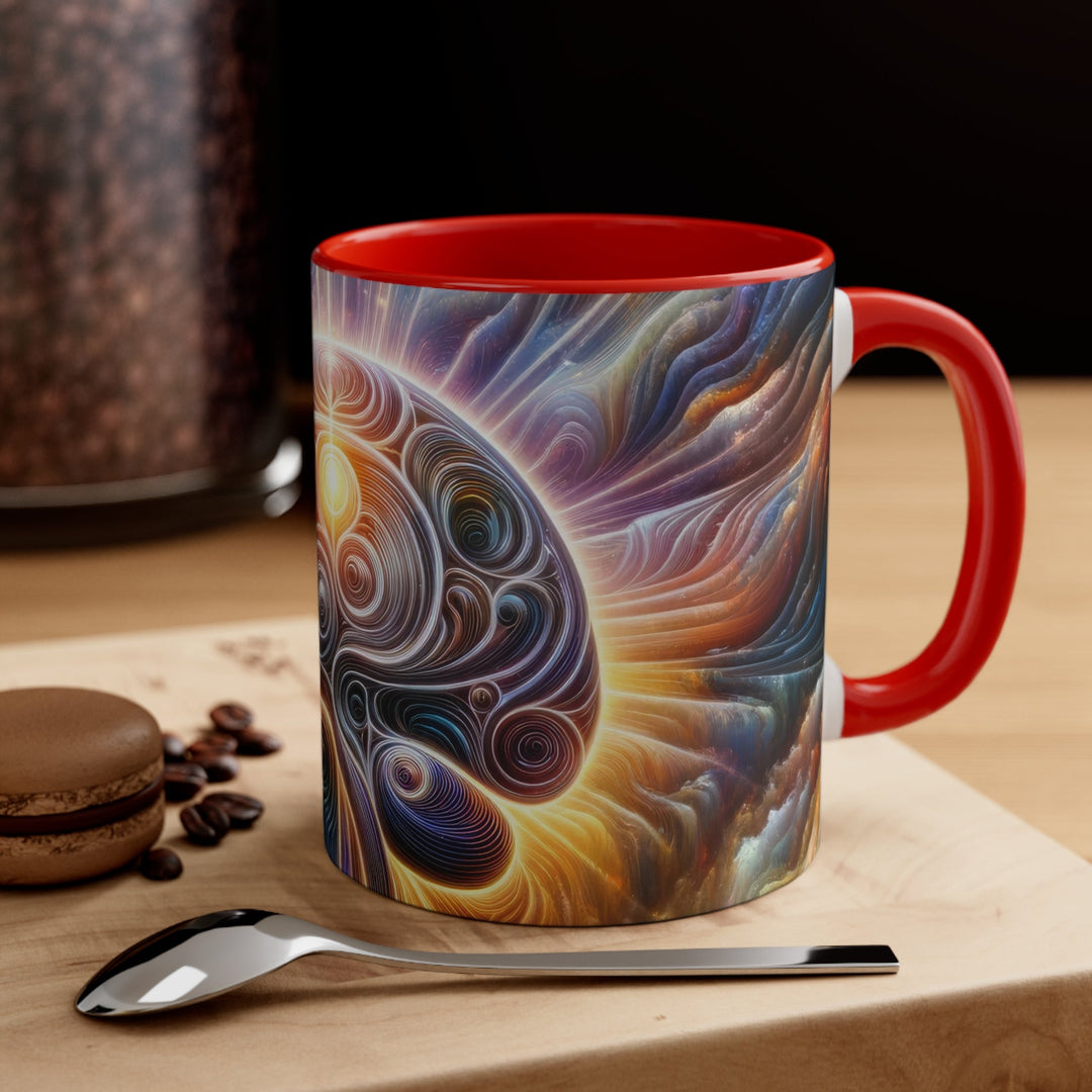 Radiant Consciousness Awakening - Accent Coffee Mug - Mug - g(0D·IO) - Pink - 11oz -