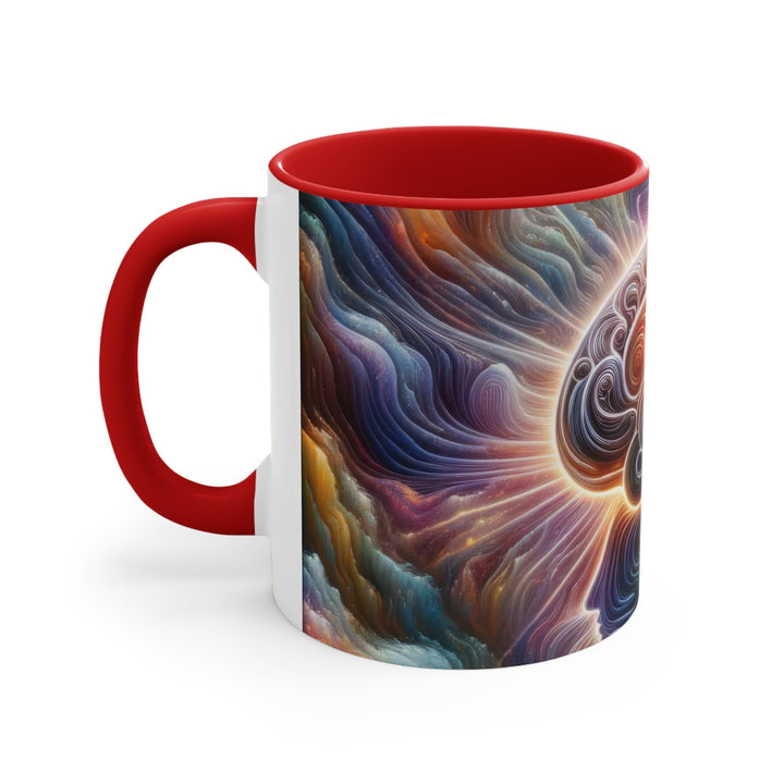 Radiant Consciousness Awakening - Accent Coffee Mug - Mug - g(0D·IO) - Pink - 11oz -