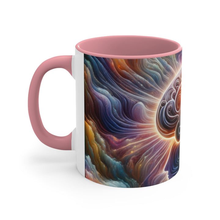Radiant Consciousness Awakening - Accent Coffee Mug - Mug - g(0D·IO) - Pink - 11oz -