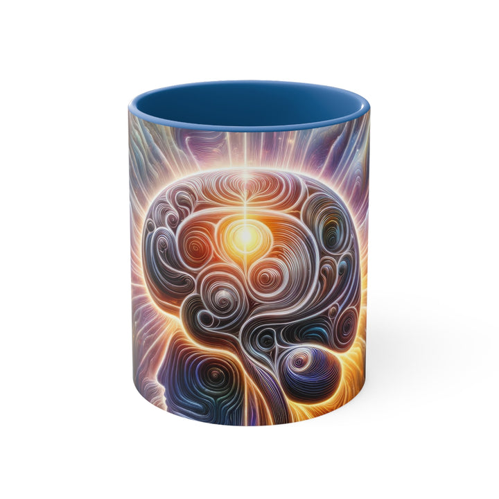 Radiant Consciousness Awakening - Accent Coffee Mug - Mug - g(0D·IO) - Blue - 11oz -