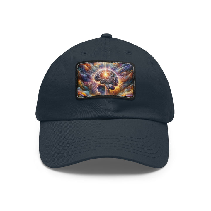 Radiant Consciousness Awakening - Dad Hat - Hats - g(0D·IO) - Navy / Black patch - Rectangle - One size