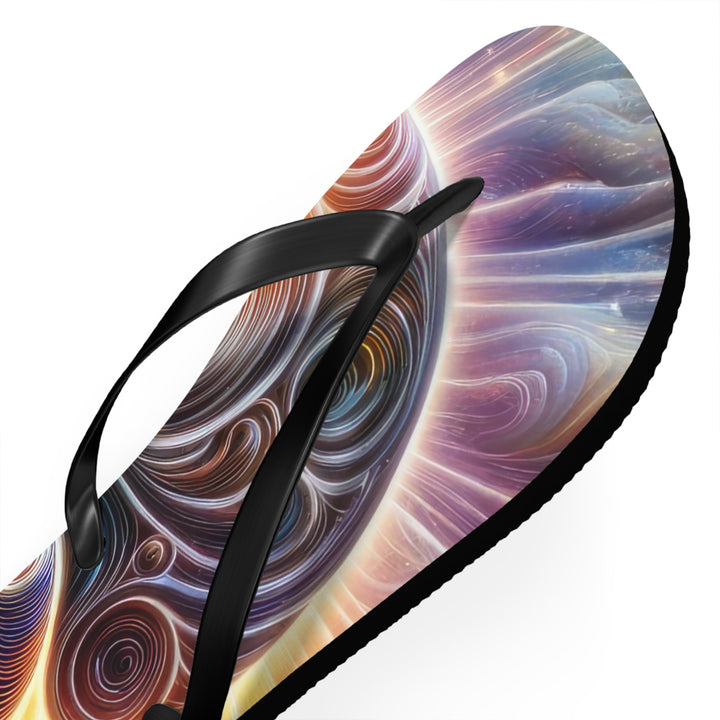 Radiant Consciousness Awakening - Flip Flops - Shoes - g(0D·IO) - XL - Black sole -