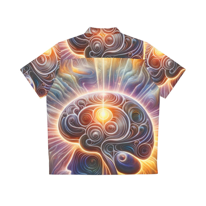 Radiant Consciousness Awakening - Men's Hawaiian Shirt - All Over Prints - g(0D·IO) - S - Black -