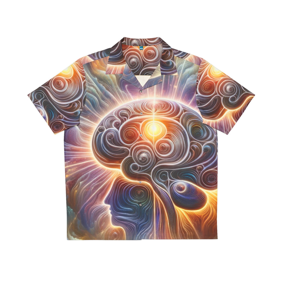 Radiant Consciousness Awakening - Men's Hawaiian Shirt - All Over Prints - g(0D·IO) - S - White -