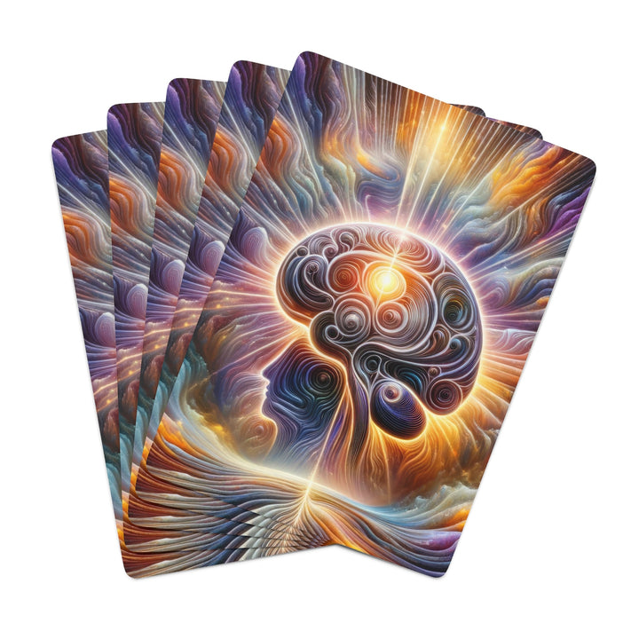 Radiant Consciousness Awakening - Poker Cards - Paper products - g(0D·IO) - 2.47" x 3.47" - White - Semi Glossy