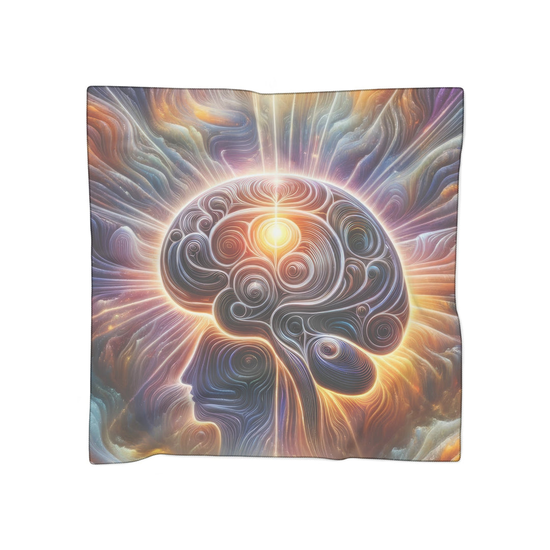 Radiant Consciousness Awakening - Poly Scarf - Accessories - g(0D·IO) - Poly voile - 25" × 25" -