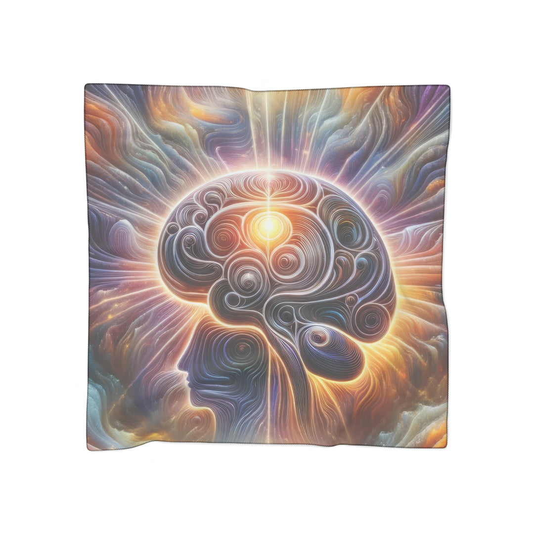 Radiant Consciousness Awakening - Poly Scarf - Accessories - g(0D·IO) - Poly voile - 50" × 50" -