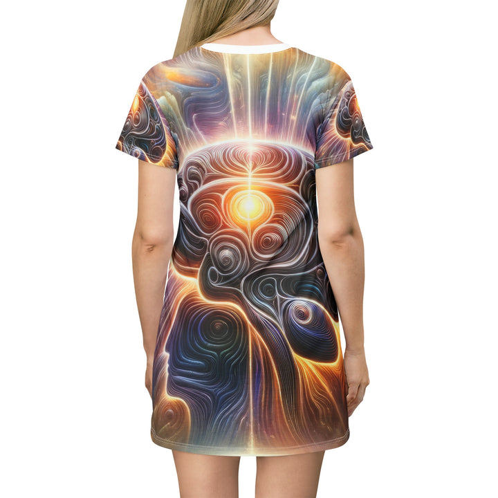 Radiant Consciousness Awakening - T-Shirt Dress - All Over Prints - g(0D·IO) - XS - -