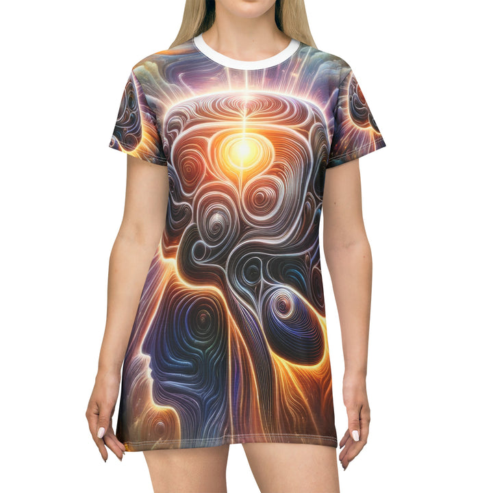 Radiant Consciousness Awakening - T-Shirt Dress - All Over Prints - g(0D·IO) - XS - -