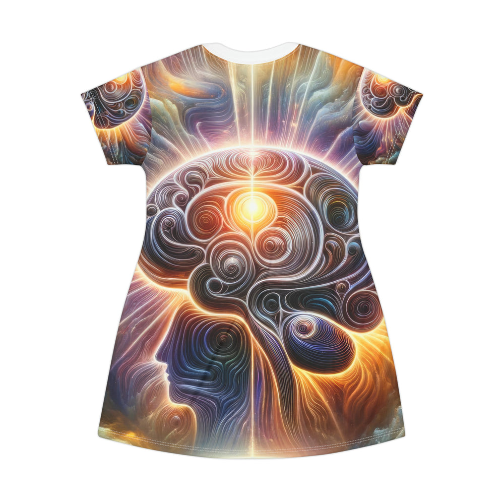 Radiant Consciousness Awakening - T-Shirt Dress - All Over Prints - g(0D·IO) - XS - -