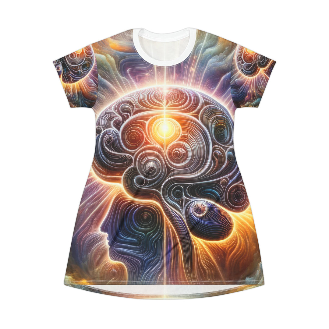 Radiant Consciousness Awakening - T-Shirt Dress - All Over Prints - g(0D·IO) - XS - -