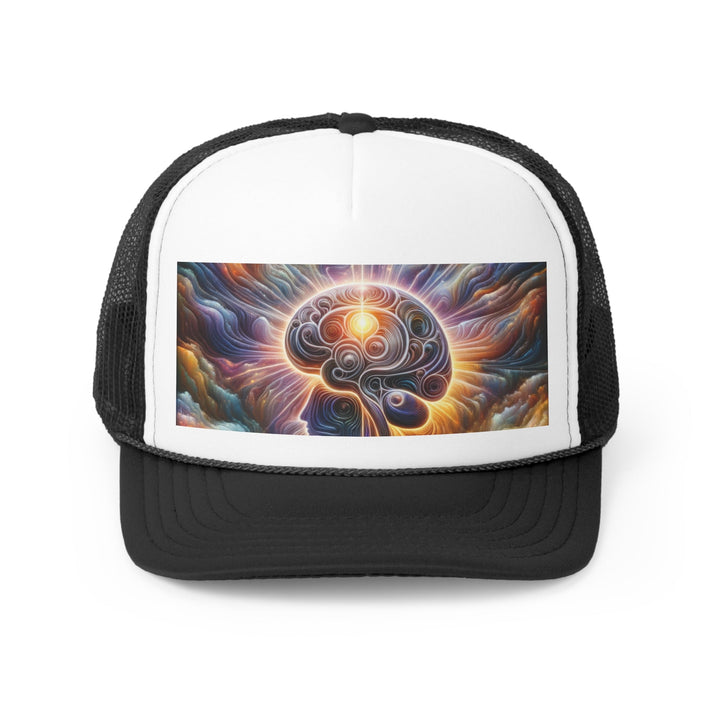 Radiant Consciousness Awakening - Trucker Hat - Hats - g(0D·IO) - Black - One size -