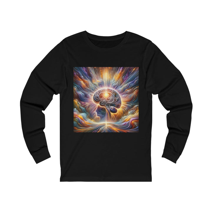 Radiant Consciousness Awakening - Unisex Jersey Long Sleeve Tee - Long-sleeve - g(0D·IO) - S - Black -