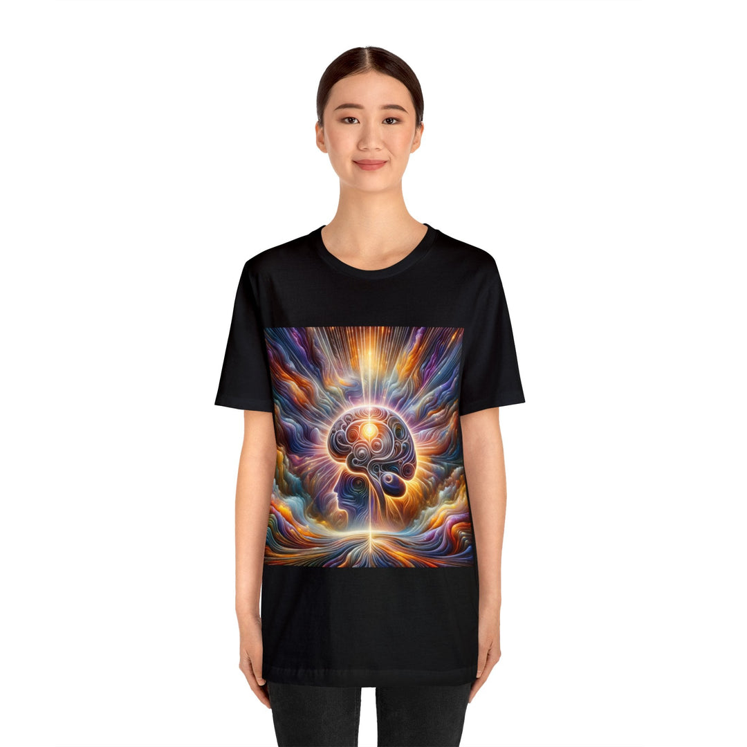 Radiant Consciousness Awakening - Unisex Jersey Short Sleeve Tee - T-Shirt - g(0D·IO) - Black - S -