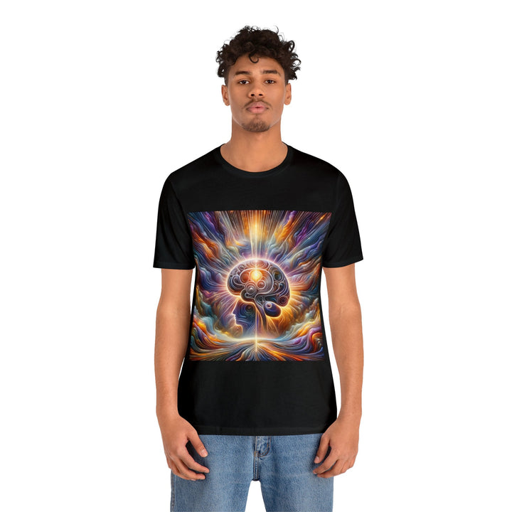 Radiant Consciousness Awakening - Unisex Jersey Short Sleeve Tee - T-Shirt - g(0D·IO) - Black - S -