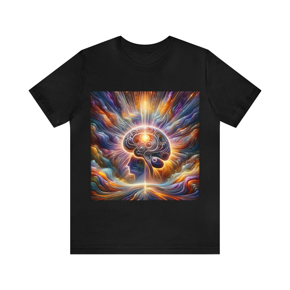 Radiant Consciousness Awakening - Unisex Jersey Short Sleeve Tee - T-Shirt - g(0D·IO) - Black - S -