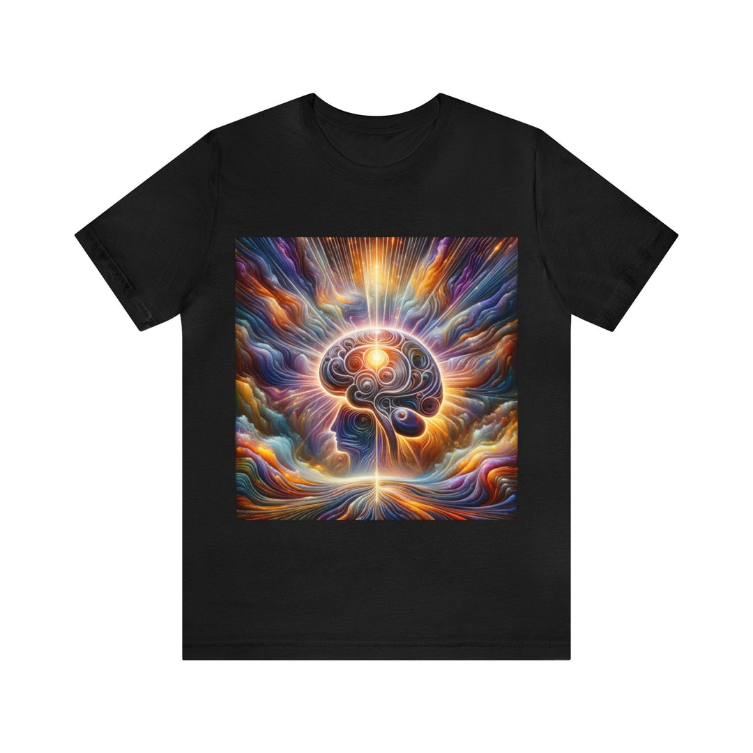 Radiant Consciousness Awakening - Unisex Jersey Short Sleeve Tee - T-Shirt - g(0D·IO) - Black - S -