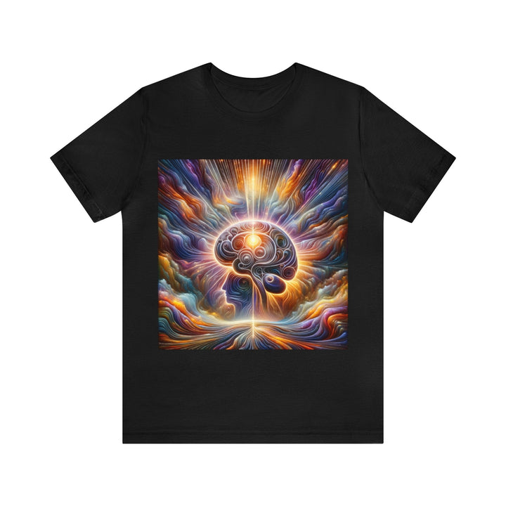 Radiant Consciousness Awakening - Unisex Jersey Short Sleeve Tee - T-Shirt - g(0D·IO) - Black - S -