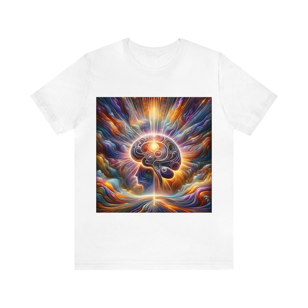 Radiant Consciousness Awakening - Unisex Jersey Short Sleeve Tee - T-Shirt - g(0D·IO) - White - S -