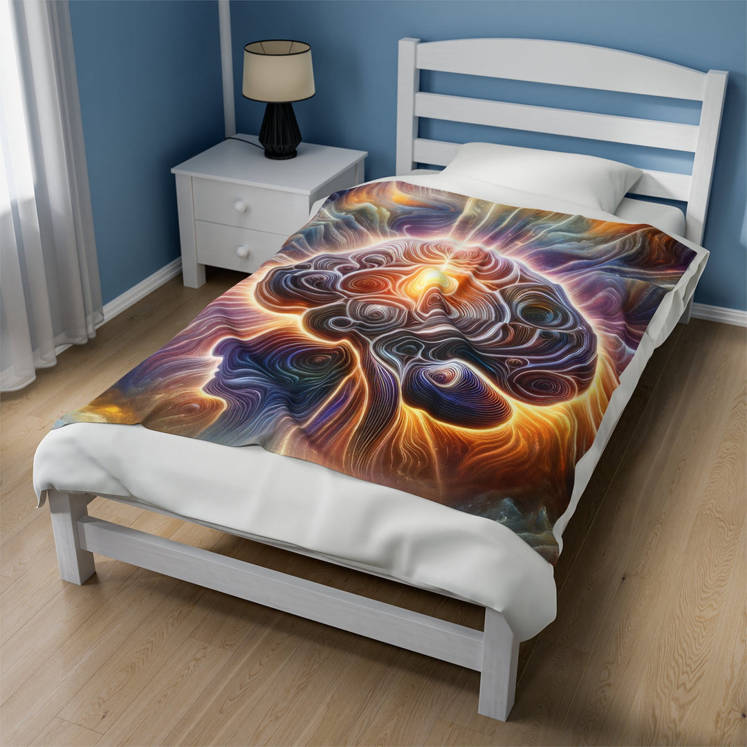 Radiant Consciousness Awakening - Velveteen Plush Blanket - All Over Prints - g(0D·IO) - 30" × 40" - -