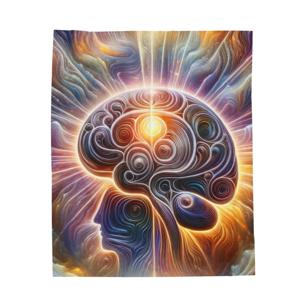 Radiant Consciousness Awakening - Velveteen Plush Blanket - All Over Prints - g(0D·IO) - 50" × 60" - -