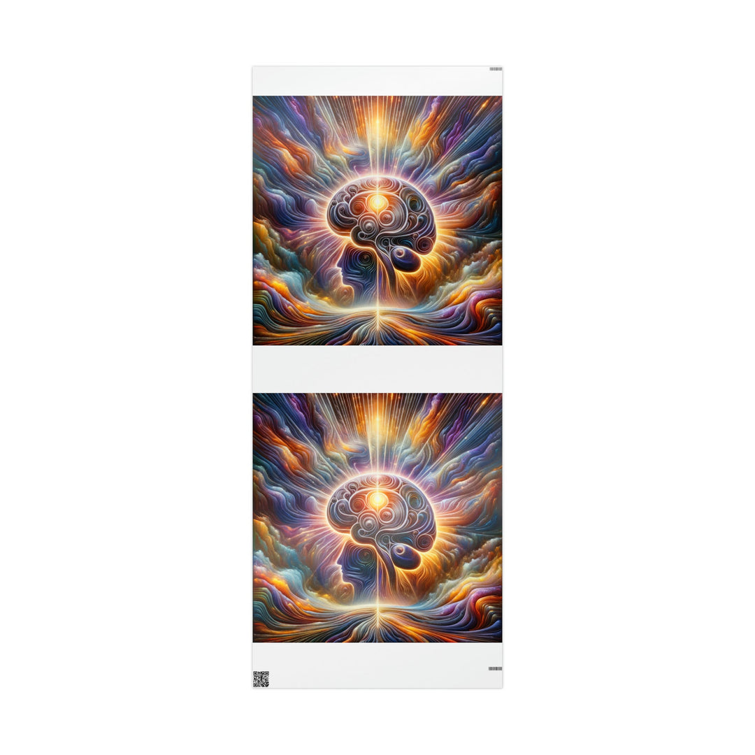Radiant Consciousness Awakening - Wrapping Paper - Home Decor - g(0D·IO) - 30'' x 72'' - Glossy -