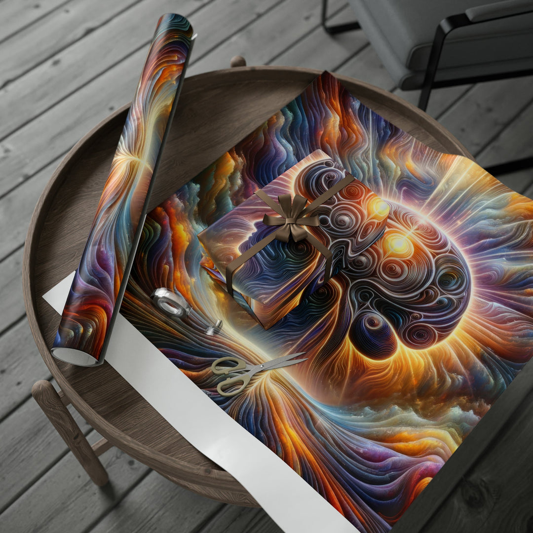 Radiant Consciousness Awakening - Wrapping Paper - Home Decor - g(0D·IO) - 30'' x 72'' - Matte -