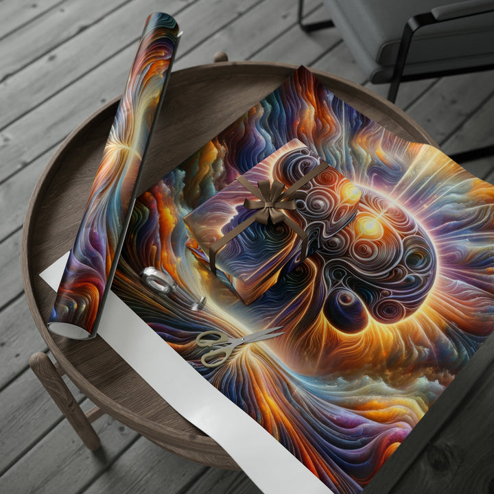 Radiant Consciousness Awakening - Wrapping Paper - Home Decor - g(0D·IO) - 30'' x 72'' - Matte -